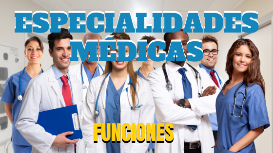 especialidades médicas y sus funciones